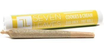 7 Leaves Cookies & Cream 1 gram preroll