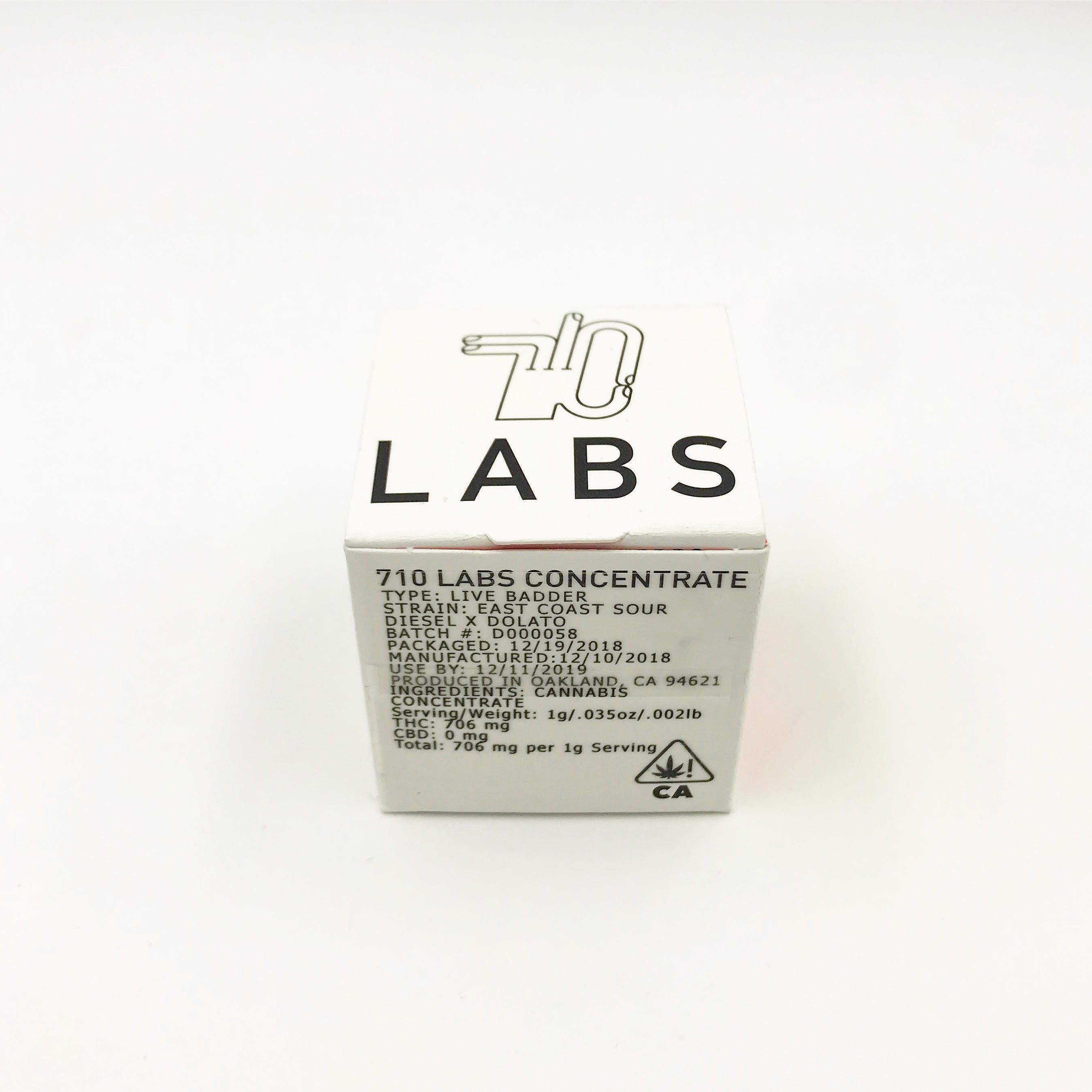 710 Labs - Dolato x East Coast Sour Disel badder