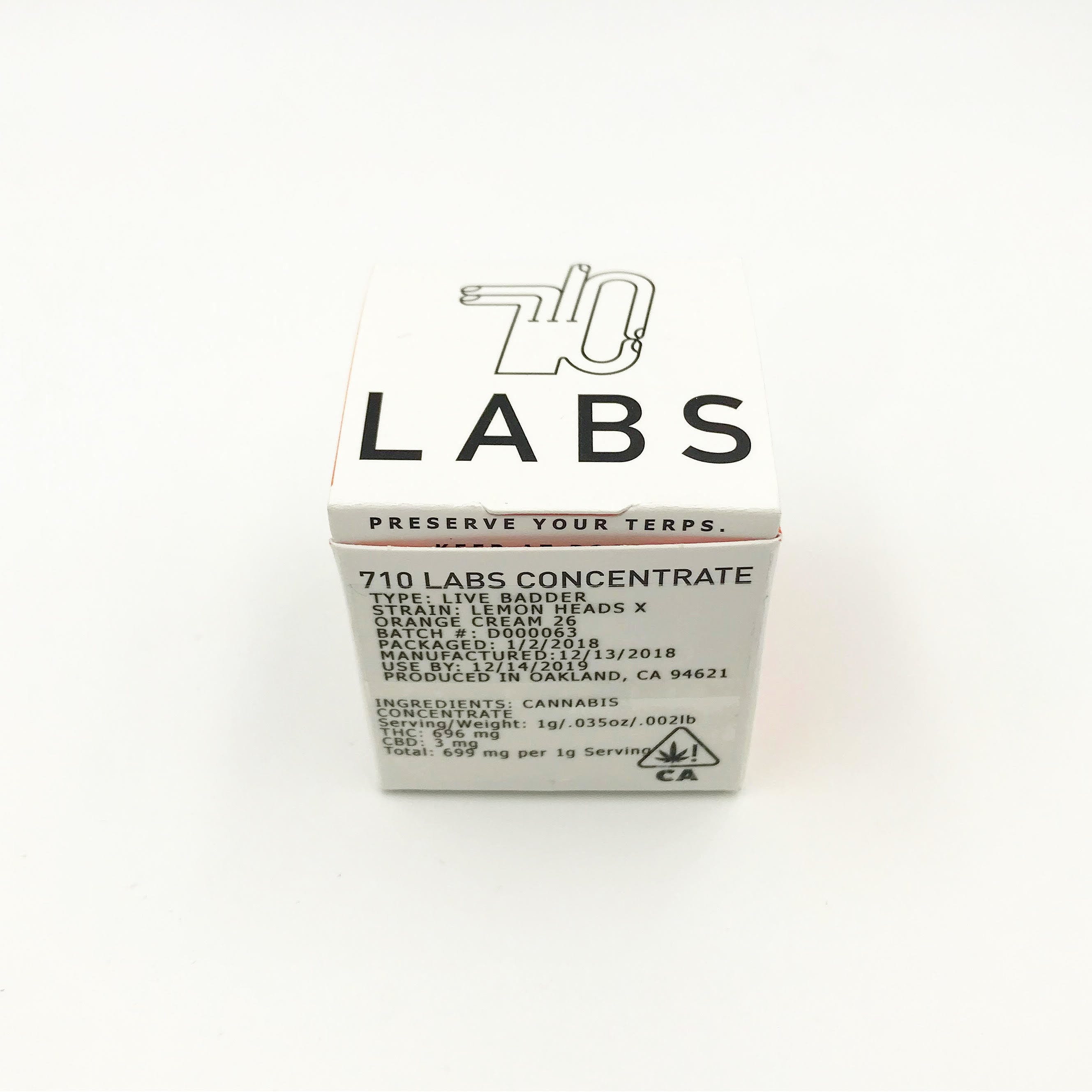 710 Labs - Lemon Heads x Orange Cream 26 badder