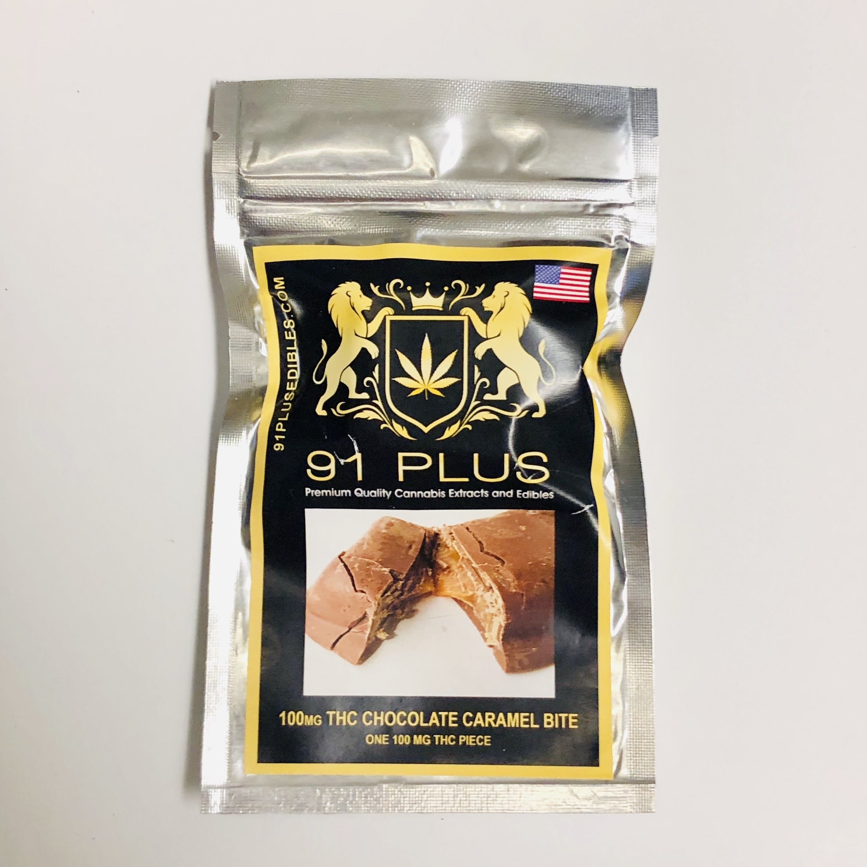 91 PLUS - Chocolate Caramel Bites 100mg