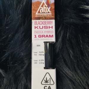 ABX - BLACKBERRY KUSH VAPE CARTRIDGE 1 GRAM - INDICA 76.8%THC