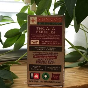 Aja Pain and Awake THC Herbal Capsules Sativa - Sun God Meds