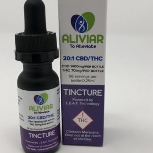 Aliviar - Tincture 20:1 - 1400mg CBD | 70 mg THC