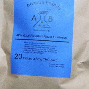 All Natural Assorted Flavor Gummies | 20 pieces 3-5mg THC each