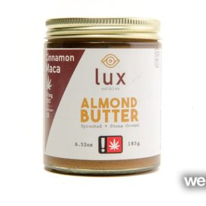 Almond Butter | Cinnamon Maca | Lux Edibles | 6.52oz jar