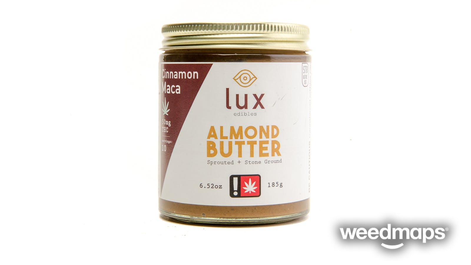 edible-almond-butter-cinnamon-maca-lux-edibles-6-52oz-jar