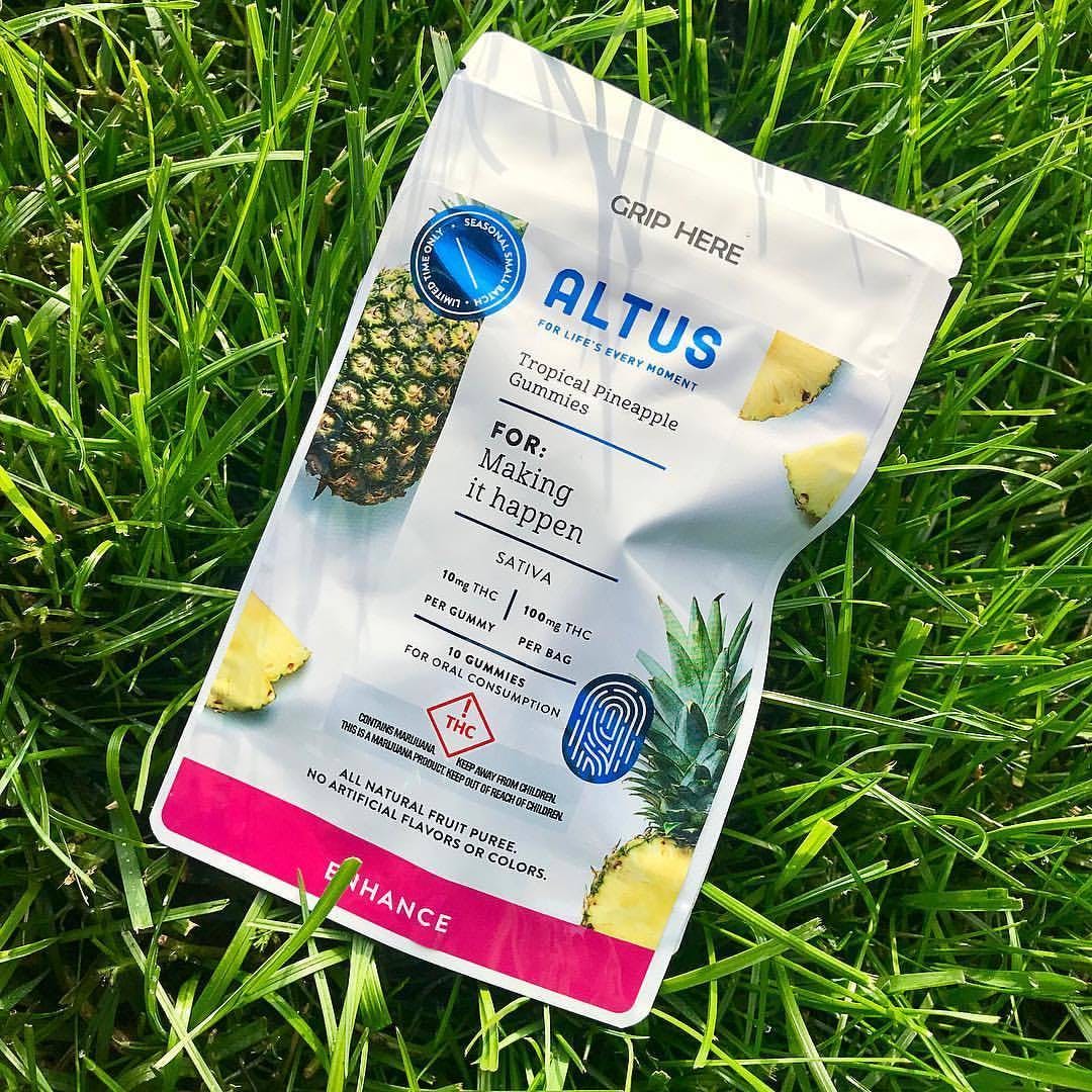 Altus Enhance Pineapple Sativa Gummies 100mg
