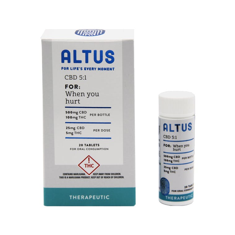 Altus- For when you hurt 5:1 CBD Tablets