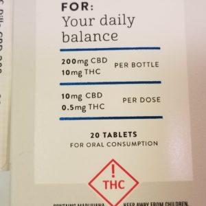 Altus Pills 200mg CBD 20:1 - (200mg CBD/10mg THC)