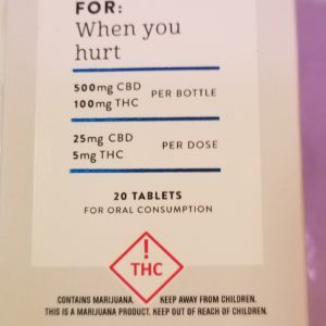 Altus Pills 5:1 500MG CBD (100MG THC) When Your Hurt