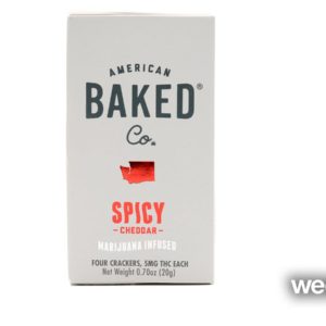 American Baked Spicy Cheddar Crackers 20 Can 1348
