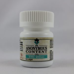 Anonymous Content Co. - THC 20mg Capsules