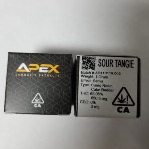 APEX SOUR TANGIE CURED RESIN BUDDER