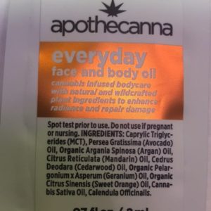 Apothecanna Face and Body Oil Sachet .07oz