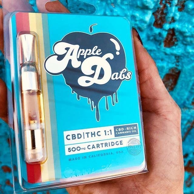 Apple Dabs CBD1:1THC Passion Fruit Terpene Cartridge
