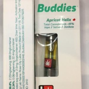 Apricot Helix Distillate Vape Cartridge | Buddies Brand