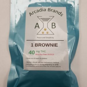 Arcadia Brand Brownie 40 MG