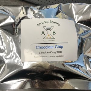 Arcadia Brands 40mg Chocolate Chip Cookie