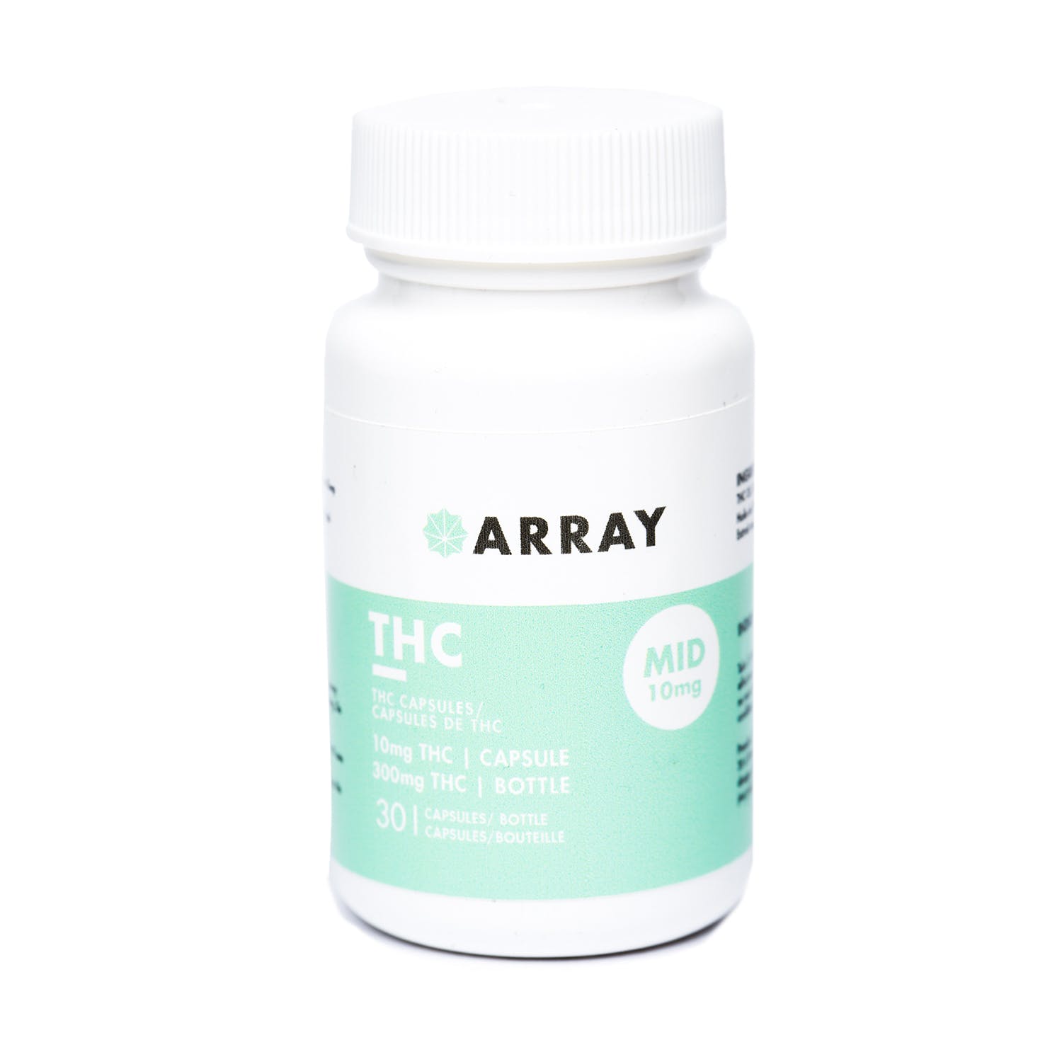 Array Capsule Bottle - 30x10mg THC