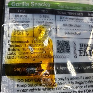 Artifact Extracts: Shatter - Gorilla Snacks