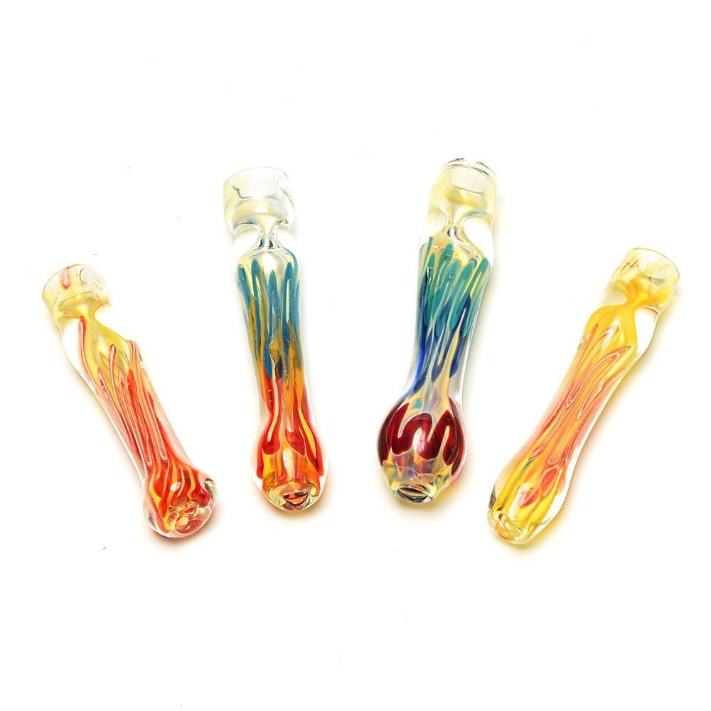 Assorted Candy Cane Chillums 3"