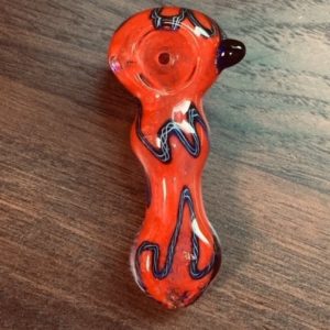 Assorted Frit with Ribbon Hand Pipe 3.5"