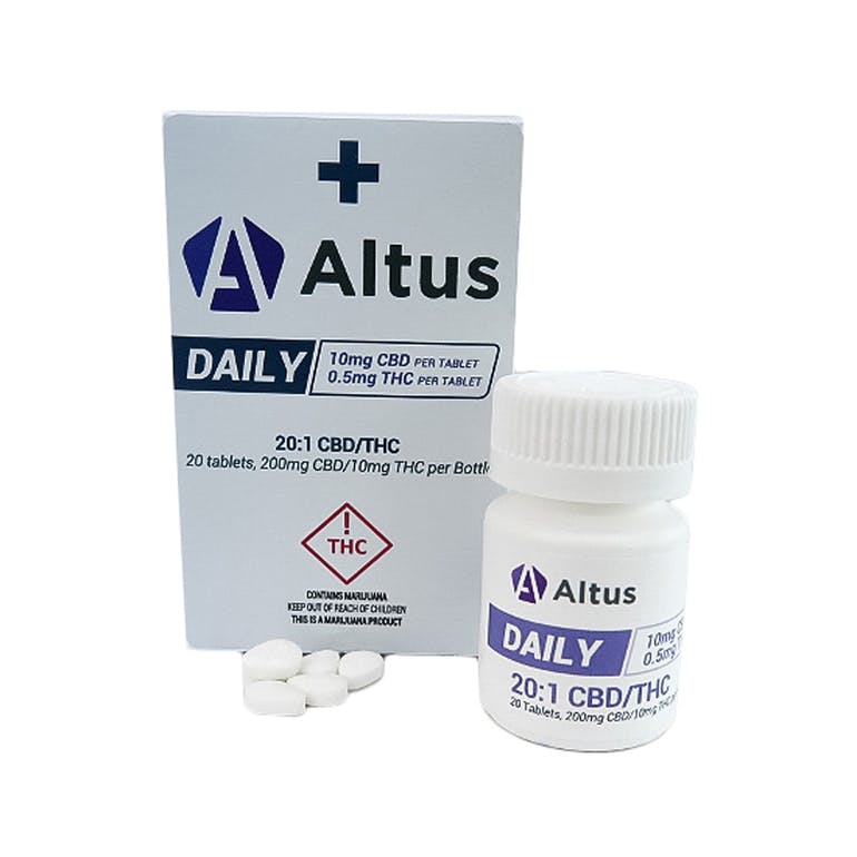 Atlus DAILY- 20:1 CBD/THC Tablets