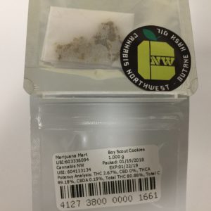 B. S. Cookies Shatter by Cannabis NW