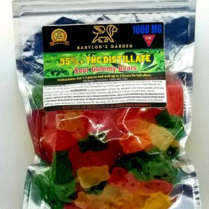Babylons Garden- Sour Gummy Bears *1000 Mg