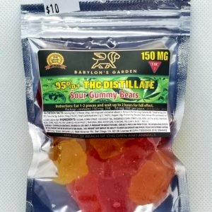 Babylons Garden- Sour Gummy Bears *150Mg