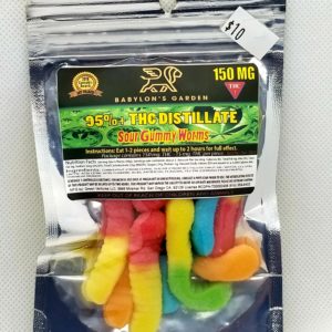 Babylons Garden- Sour Gummy Worms *150Mg