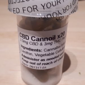 Baked - (4mg) 1:1 CBD:THC Bottle of 20 (4mg x 20 Capsules)