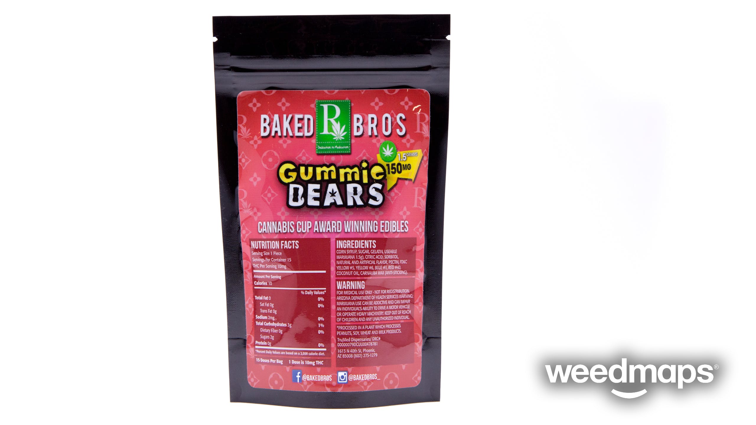 marijuana-dispensaries-the-prime-leaf-in-tucson-baked-bros-gummie-bears-150mg