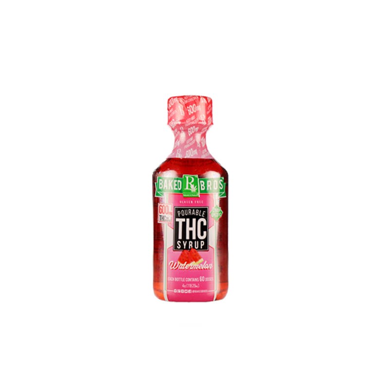 Baked Bros THC Syrup Watermelon 600mg