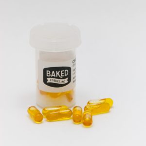 Baked Edibles CBD in MCT Oil capsule 20mg/ $4