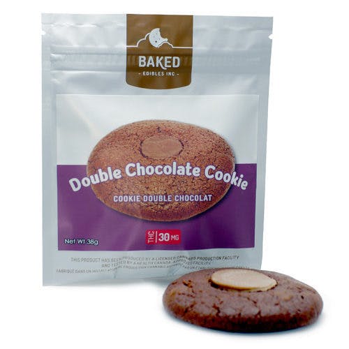 Baked Edibles Ginger / Double Chocolate Cookie 30MG THC