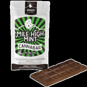 Baked Edible's Mile High Mint Cannabar 210mg THC