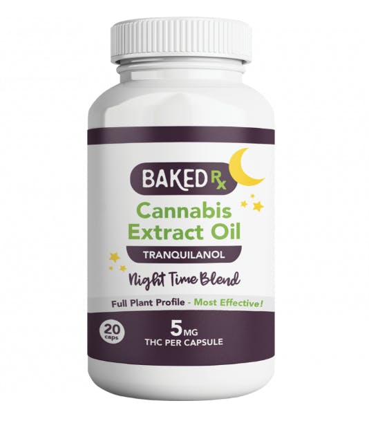 edible-baked-rx-cannabis-extract-oil-night-time-blend-capsules