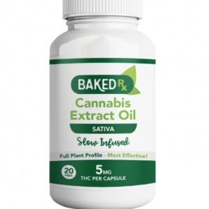 Baked Rx Sativa Slow Infused Capsules