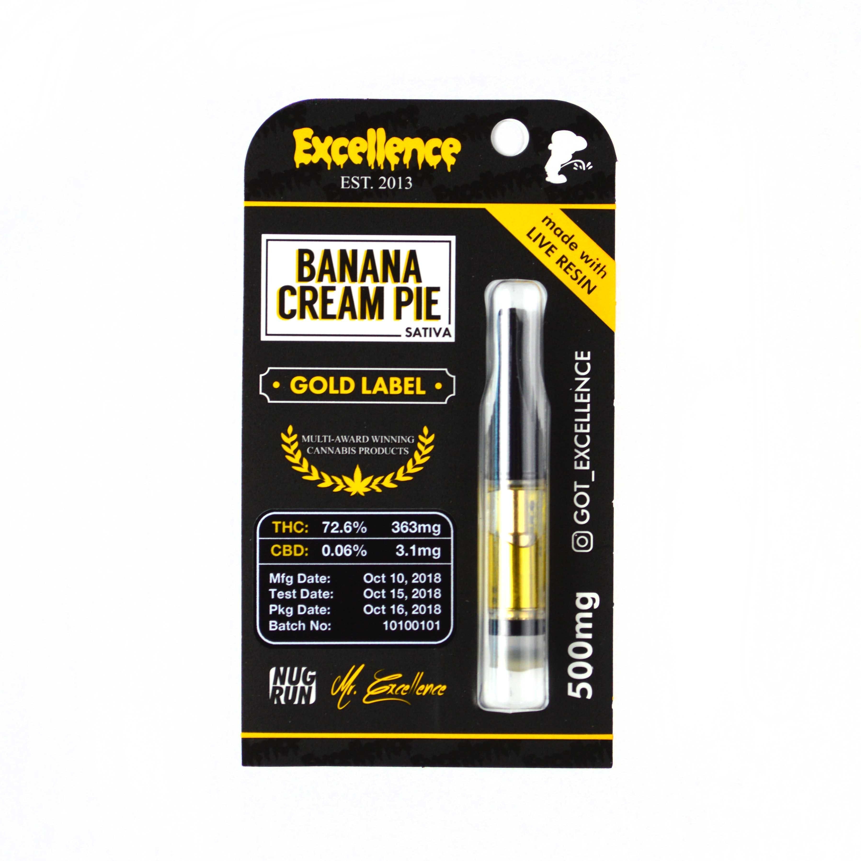 Banana Cream Pie - Gold Label Cartridge