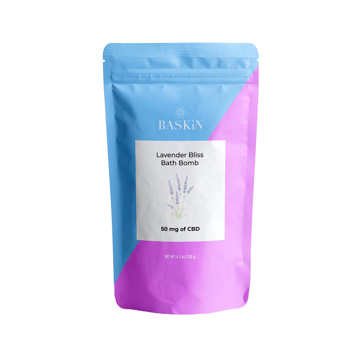 BaskiN Lavender Bliss Bath Bomb – 50mg of CBD