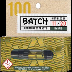Batch Extracts 1000 mg distillate cartridge | Hybrid |