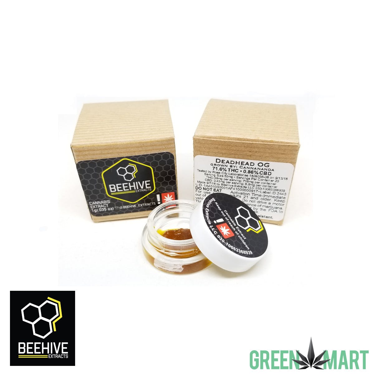 Bee Hive Extracts - Deadhead OG