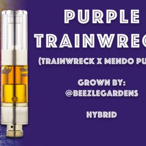 Beezle Brand Purple Trainwreck Live Resin Sauce Cartridge