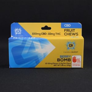 Berry Bomb CBD Chews 10pk - Canna Burst