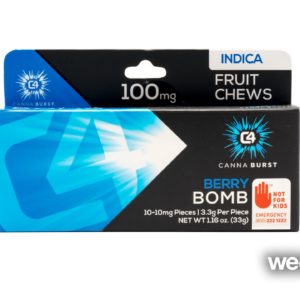 Berry Bomb INDICA Chews 10pk - Canna Burst