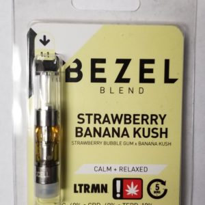 Bezel-1:1 Strawberry Banana Vape Cartridge #4979