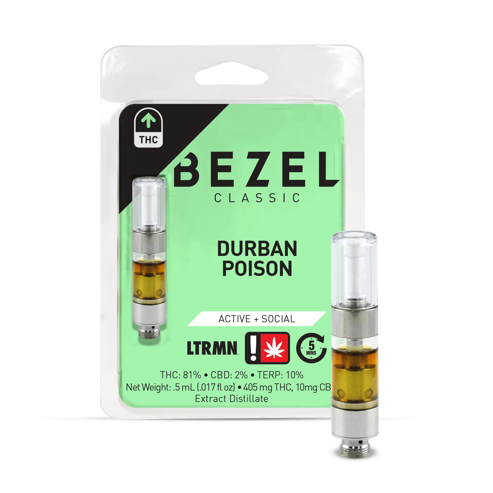 Bezel: .5ml - Durban Poison THC