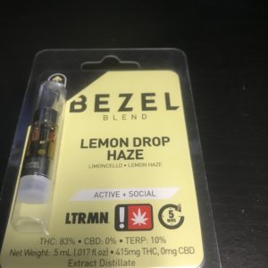 Bezel-Lemon Drop Haze Vape Cartridge #6820