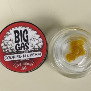 Big Gas Cookies and Cream live resin